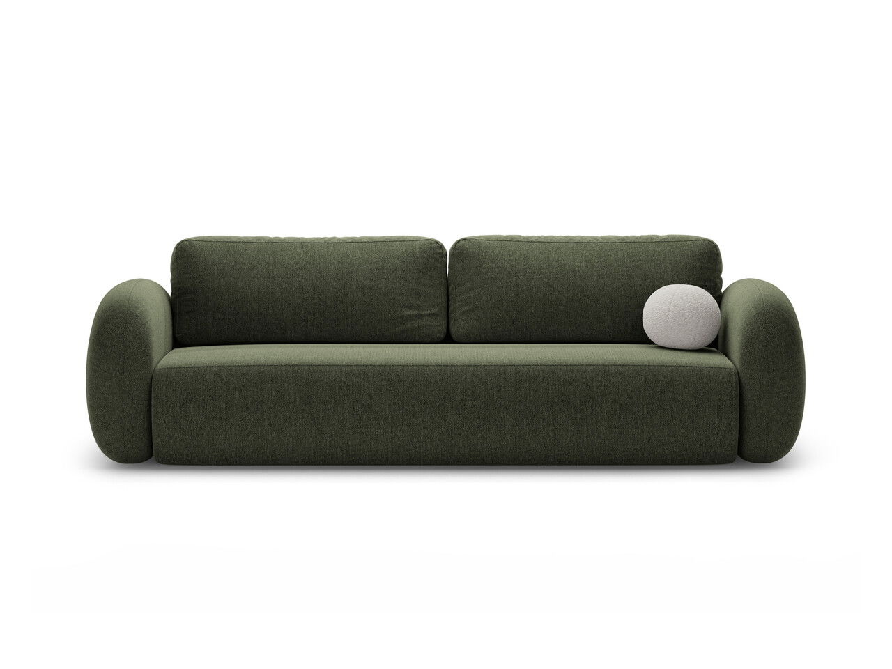 Canapea extensibila 3 locuri, Tonale, Cosmopolitan Design, 262x105x88 cm, tesatura chenille, verde