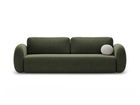 Canapea extensibila 3 locuri, Tonale, Cosmopolitan Design, 262x105x88 cm, tesatura chenille, verde