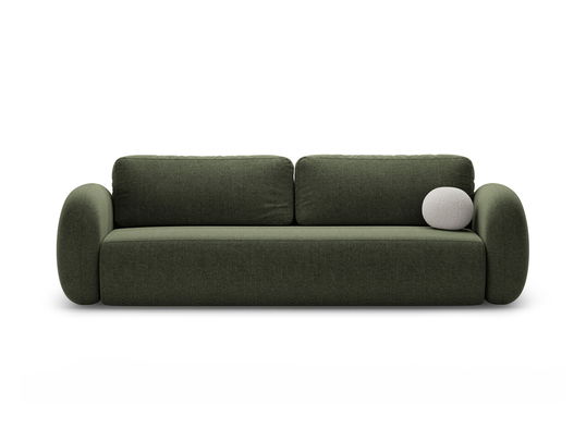 Canapea extensibila 3 locuri, Tonale, Cosmopolitan Design, 262x105x88 cm, tesatura chenille, verde
