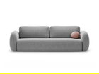 Canapea extensibila 3 locuri, Tonale, Cosmopolitan Design, 262x105x88 cm, tesatura chenille, gri deschis