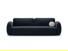 Canapea extensibila 3 locuri, Tonale, Cosmopolitan Design, 262x105x88 cm, tesatura chenille, albastru navy
