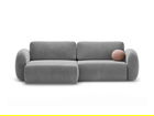 Coltar extensibil reversibil 4 locuri, Tonale, Cosmopolitan Design, 262x149x88 cm, catifea, gri inchis