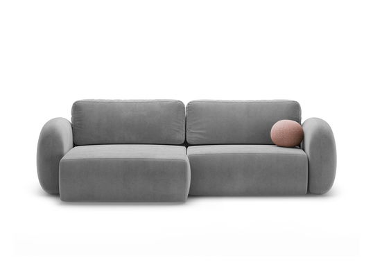 Coltar extensibil reversibil 4 locuri, Tonale, Cosmopolitan Design, 262x149x88 cm, catifea, gri inchis