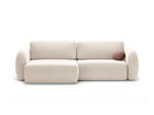 Coltar extensibil reversibil 4 locuri, Tonale, Cosmopolitan Design, 262x149x88 cm, tesatura chenille, bej deschis