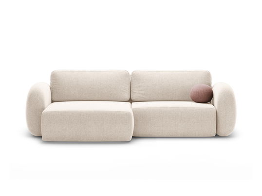 Coltar extensibil reversibil 4 locuri, Tonale, Cosmopolitan Design, 262x149x88 cm, tesatura chenille, bej deschis