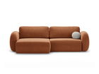 Coltar extensibil reversibil 4 locuri, Tonale, Cosmopolitan Design, 262x149x88 cm, tesatura chenille, caramiziu