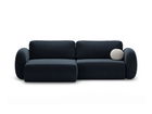 Coltar extensibil reversibil 4 locuri, Tonale, Cosmopolitan Design, 262x149x88 cm, tesatura chenille, albastru navy