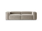 Canapea 3 locuri, Bergamo, Cosmopolitan Design, 264x108x70 cm, tesatura structurata, bej