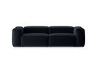 Canapea 3 locuri, Bergamo, Cosmopolitan Design, 264x108x70 cm, tesatura structurata, albastru navy