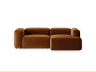 Coltar dreapta 2 locuri, Bergamo, Cosmopolitan Design, 244x152x70 cm, tesatura structurata, gri maro