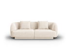 Canapea 2 locuri, Tulum, Cosmopolitan Design, 180x90x70 cm, tesatura chenille, bej deschis