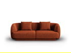 Canapea 2 locuri, Tulum, Cosmopolitan Design, 180x90x70 cm, tesatura chenille, teracota