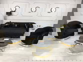 SET ALITA NEGRU CANAPEA EXTENSIBILA+2 FOTOLII PERSONALIZABIL PE CULORI