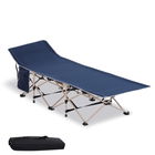 Outsunny Pat portabil, Pat de camping, pliabil, rezistent la intemperii, inclusiv geantă de transport, 190 cm x 68 cm x 52 cm, Albastru | Aosom Romania