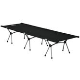 Outsunny Pat Pliant de Camping din Aluminiu cu Geantă pentru Transport înălțime Reglabilă până la 150kg Capacitate Oxford Negru 190 x 65 x 38 cm | Aosom Romania
