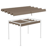 Outsunny Toit de schimb pentru pergola, pânză de înlocuire, protecție solară anti-UV pentru pergola de 3 x 2 m, culoare cafea | Aosom Romania