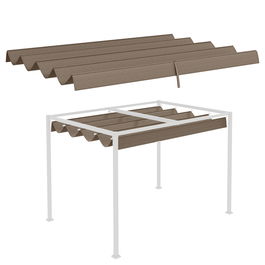 Outsunny Toit de schimb pentru pergola, pânză de înlocuire, protecție solară anti-UV pentru pergola de 3 x 2 m, culoare cafea | Aosom Romania