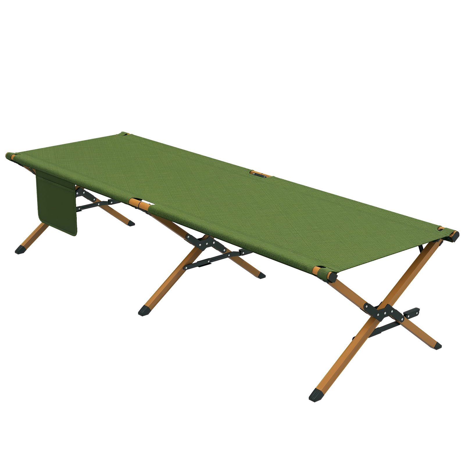 Outsunny Pat pliant pat de camping cu sac de transport 196 x 64 x 45 cm Pat de oaspeți de până la 200 kg pentru exterior, Camping călătorii | Aosom Romania