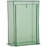 Sera Outsunny cu ușă, seră de iarnă din oțel, seră pentru balcon, grădină, seră de roșii 100x50x150cm, seră de roșii pentru roșii, legume, flori, plante, verde | Aosom Romania
