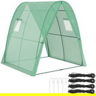 Outsunny Sera cu Arc, Saci de nisip și Acoperiș din Plastic, 2 Uși Glisante, Ferestre din Plasă, portabil, 1,8 x 1,8 x 2 m, Verde | Aosom Romania