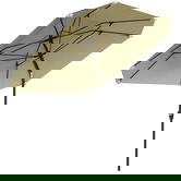 Outsunny Umbrelă de soare de 2,3 m fără bază, umbrelă de terasă reglabilă cu manivelă, poliester, aluminiu, fibră de sticlă, bej | Aosom Romania