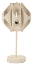 Lampa de masa Space, Mauro Ferretti, 1 x E27, 40W, 28x57 cm, fier, crem