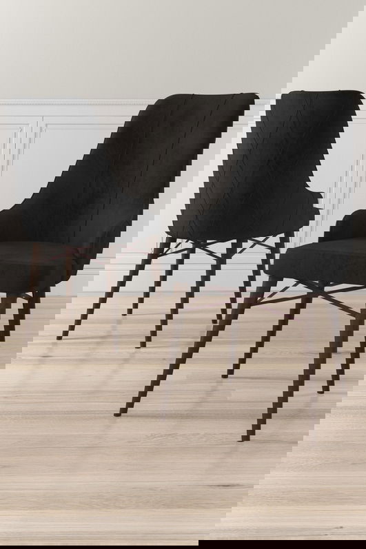 Set scaune (6 bucăți), Charlotte, Neta, Negru/Maro