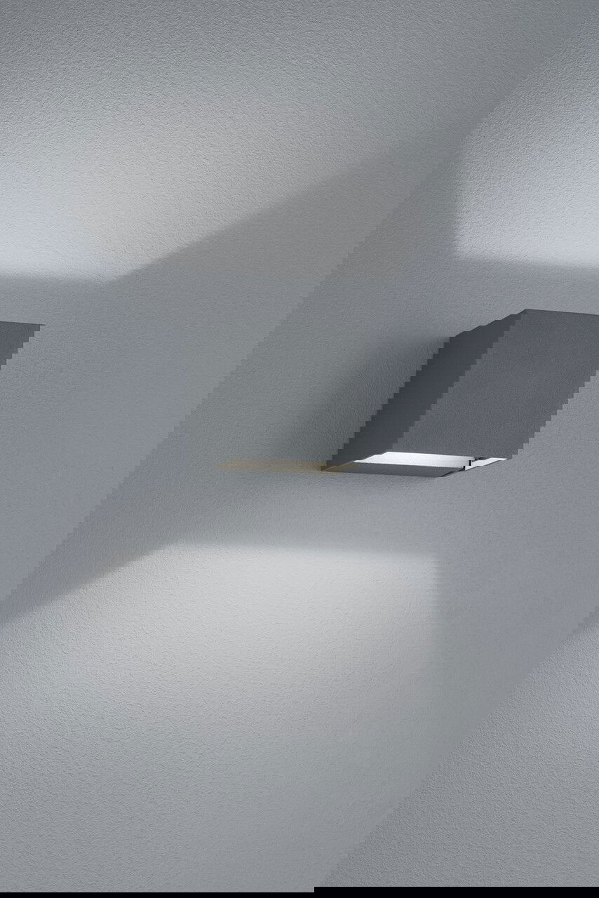 Aplica de perete pentru exterior Adaja, TRIO, 8x8x8 cm, 3W, 2x SMD, aluminiu turnat, antracit