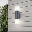 Aplica de perete pentru exterior Hoosic, TRIO, 8.5x11.8x33 cm, 28W, 2x E27, aluminiu/plastic, antracit