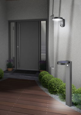 Aplica pentru exterior Posadas, RL, 15x19.5x60 cm, 4.5W, 1x SMD, inox, antracit