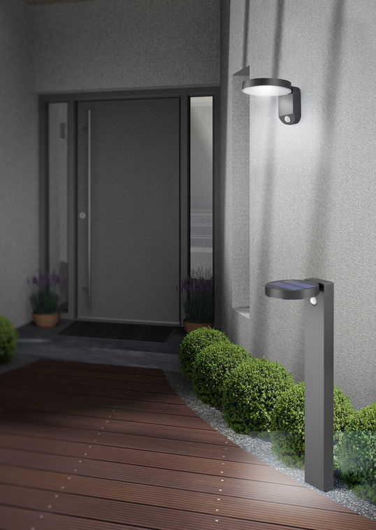 Aplica pentru exterior Posadas, RL, 15x19.5x60 cm, 4.5W, 1x SMD, inox, antracit