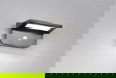 Aplica de perete pentru exterior Atico, RL, 20x13x10 cm, 8W, 1x SMD, plastic, negru mat