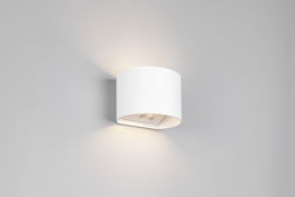 Aplica de perete pentru exterior Genie, RL NOW, 14x12x10 cm, 1W, 2x SMD, plastic, alb mat