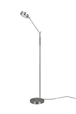 Lampadar Franklin, TRIO, 23x41x133 cm, 6.5W, 1x SMD, metal, argintiu mat