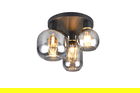 Plafoniera Diva, TRIO, 39x28.5 cm, 10W, 3x E27, metal, negru mat