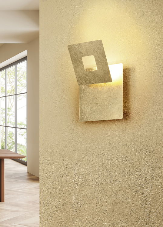Aplica de perete Leano, TRIO, 18x6.5x18 cm, 6W, 1x SMD, metal, auriu
