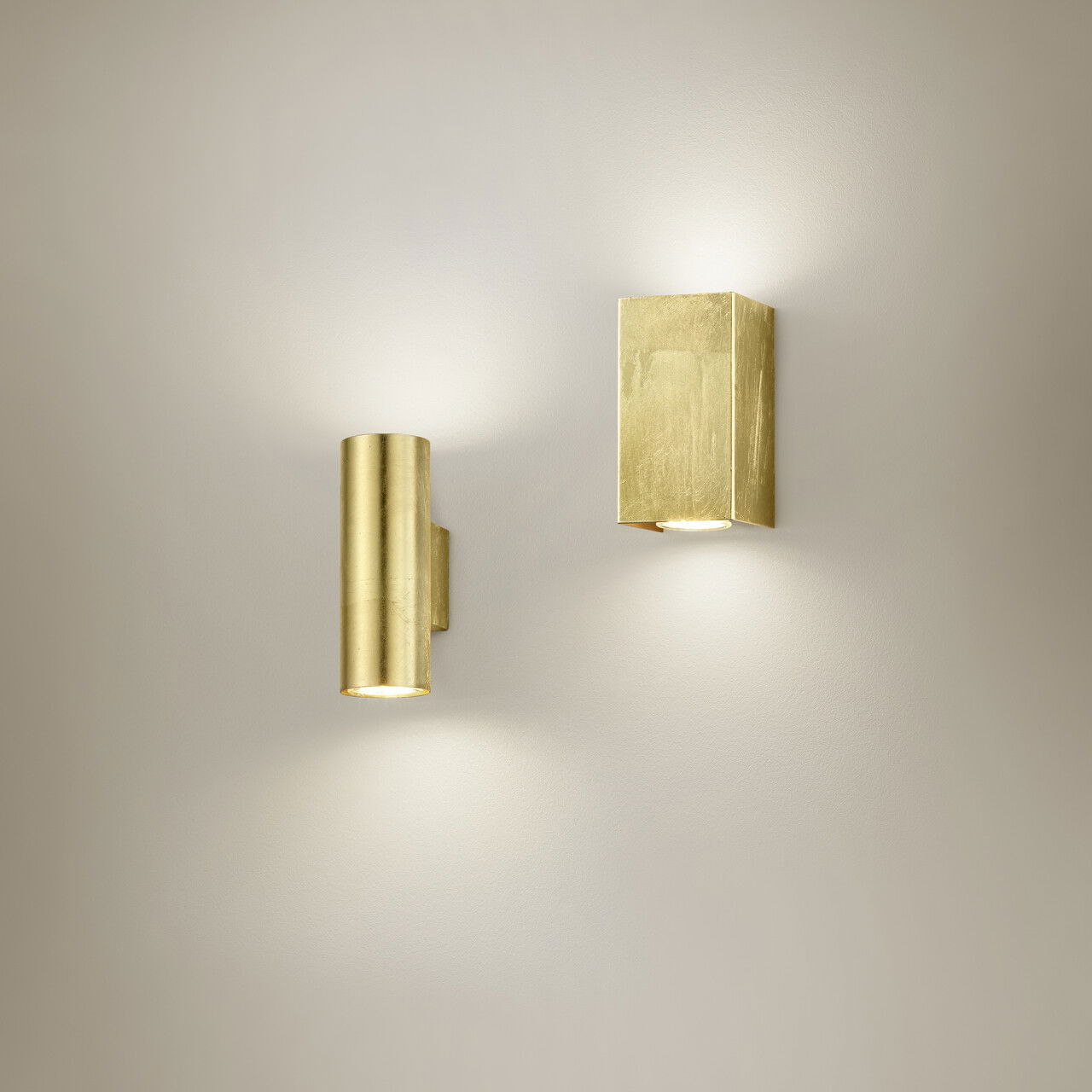 Aplica de perete Cleo, TRIO, 8x8x15 cm, 35W, 2x GU10, metal, auriu