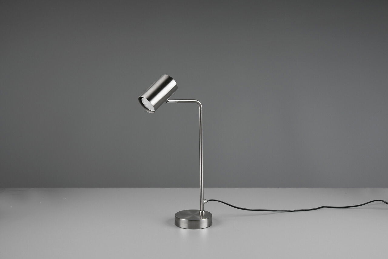 Lampa de masa Marley, TRIO, 12x25x45 cm, 5W, 1x GU10, metal, argintiu mat