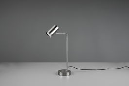 Lampa de masa Marley, TRIO, 12x25x45 cm, 5W, 1x GU10, metal, argintiu mat