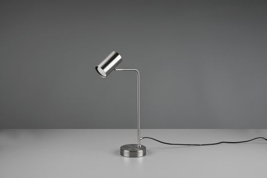 Lampa de masa Marley, TRIO, 12x25x45 cm, 5W, 1x GU10, metal, argintiu mat