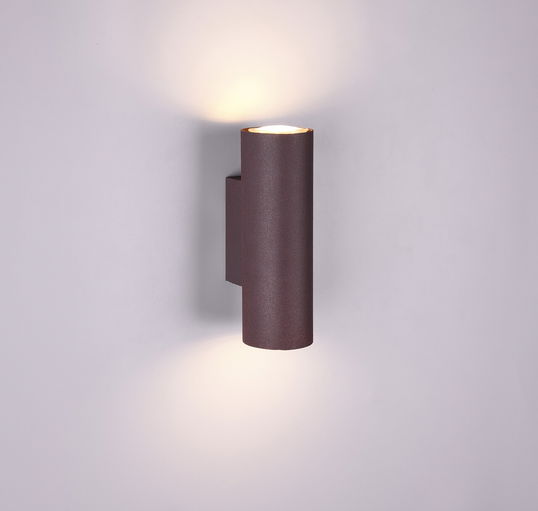 Aplica de perete Marley, TRIO, 6x8x18 cm, 35W, 2x GU10, metal, maro
