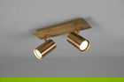 Plafoniera Marley, TRIO, 30x9x15 cm, 35W, 2x GU10, metal, bronz antic