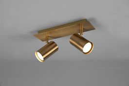Plafoniera Marley, TRIO, 30x9x15 cm, 35W, 2x GU10, metal, bronz antic