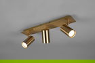 Plafoniera Marley, TRIO, 48x9x15 cm, 35W, 3x GU10, metal, bronz antic