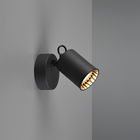Aplica de perete Pago, TRIO, 9x10x15 cm, 35W, 1x GU10, metal, negru mat