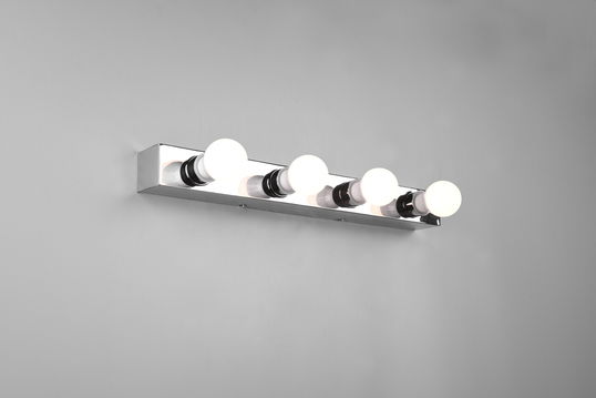Aplica de perete Theatro, TRIO, 55x8.5x6 cm, 10W, 4x E27, metal, argintiu