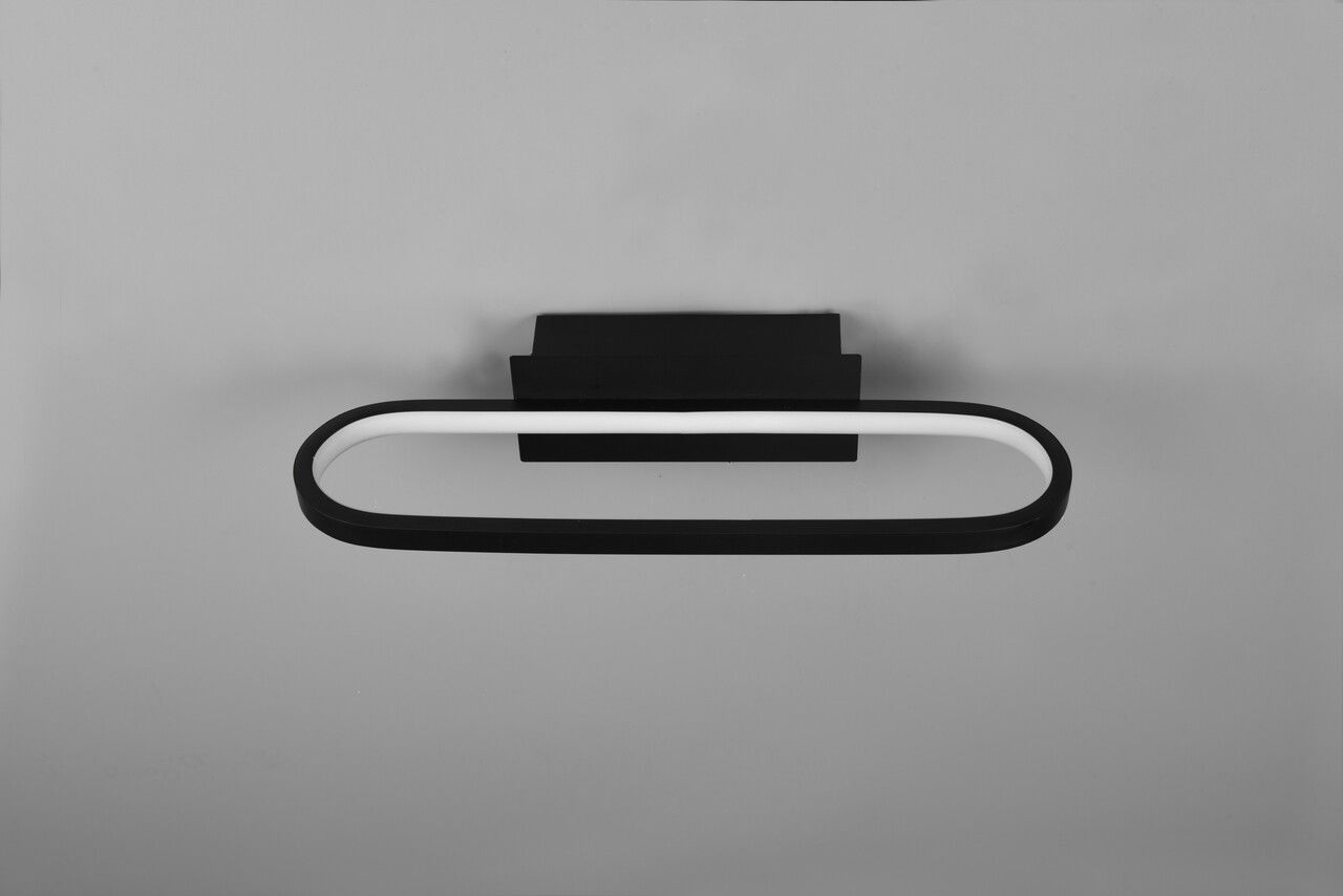 Aplica de perete Gianni, TRIO, 40x14.8x7.5 cm, 17W, 1x SMD, metal, negru mat