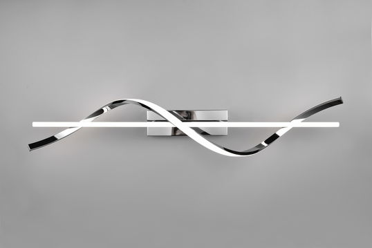 Plafoniera Isabel, RL, 100x18x25.5 cm, 26W, 1x SMD, metal, argintiu