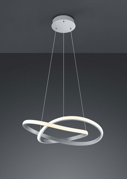 Lustra Course, RL, 60x150 cm, 27.5W, 1x SMD, metal, argintiu mat