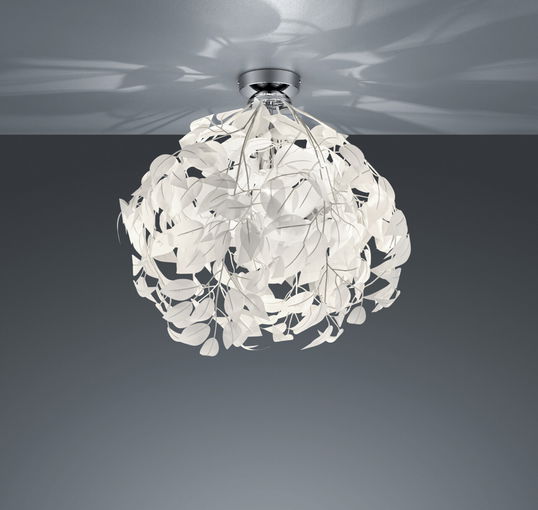 Plafoniera Leavy, RL, 38x58 cm, 28W, 1x E27, metal, alb/argintiu